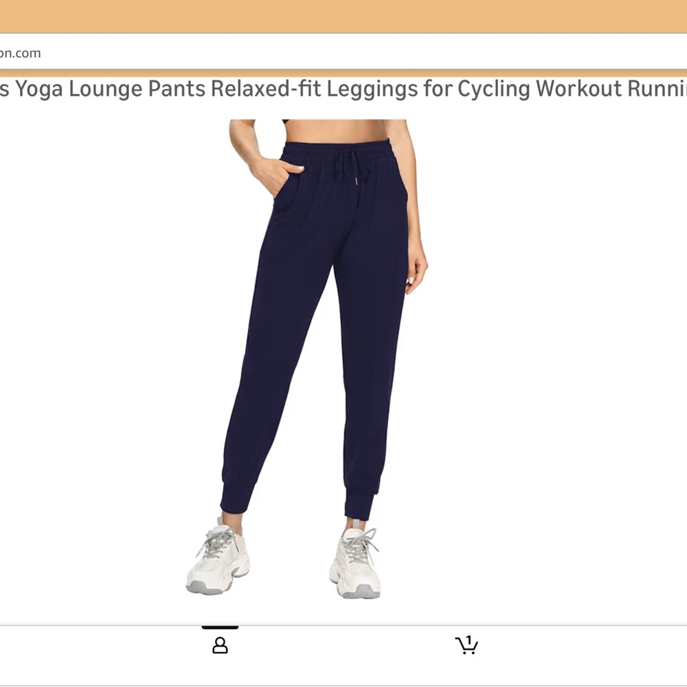 Women's Navy Joggers for Active Lifestyle
